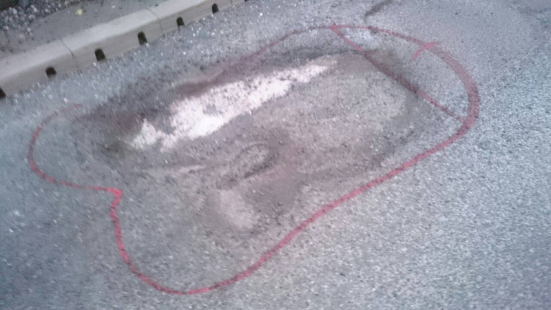 Illustration for article titled Hero Graffiti Artist Gets Potholes Fixed By Drawing Dicks On Them
